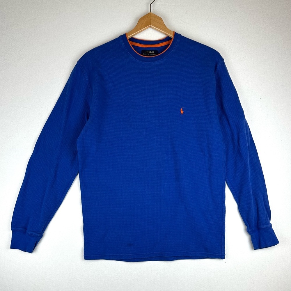 Polo Ralph Lauren Waffle Thermal Embroidered Logo Shirt Knit Pony